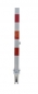 Preview: Absperrpfosten -QUADRI- Ø 70x70 mm, umlegbar -Dreikant-